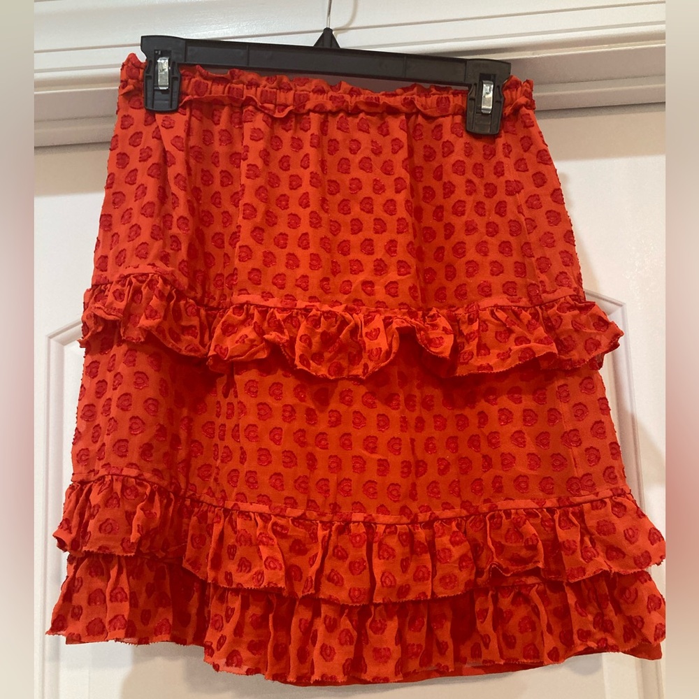 Tory Burch Vibrant Orange Mini Skirt - Picture 4 of 7